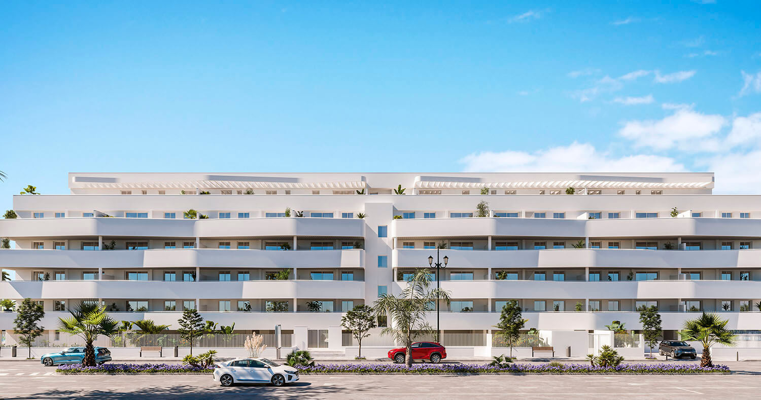 Nybygde leiligheter 300 meter til stranden i Torre del Mar