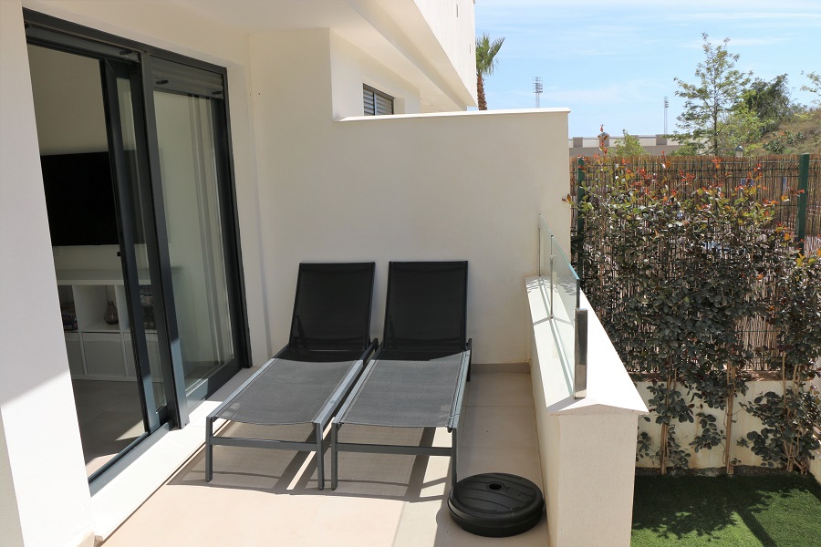 New luxuriously finished apartment in a small-scale complex for a wonderful beach holiday in Nerja, southern Spain.