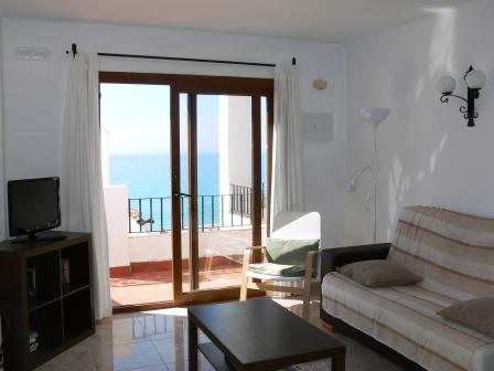 Bel appartement 1 chambre avec vue sur la mer à proximité de la plage de Burrina à Nerja.