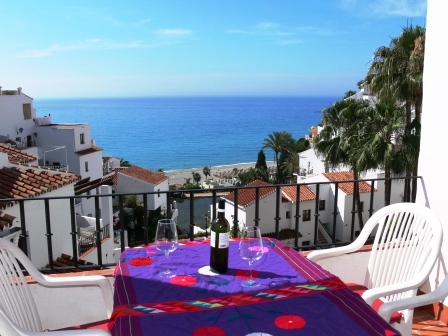 Bel appartement 1 chambre avec vue sur la mer à proximité de la plage de Burrina à Nerja.