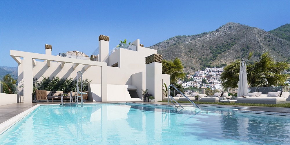 Nieuw luxe afgewerkt appartement in kleinschalig complex voor een heerlijke strand vakantie in Nerja, Zuid Spanje.