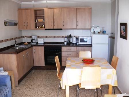 Bel appartement avec vue sur la mer et la plage de Burriana.