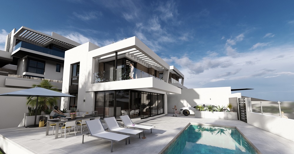 Luxe villa in Torrox Park met 3 slaapkamers, prachtig uitzicht op zee en zuidoriëntatie