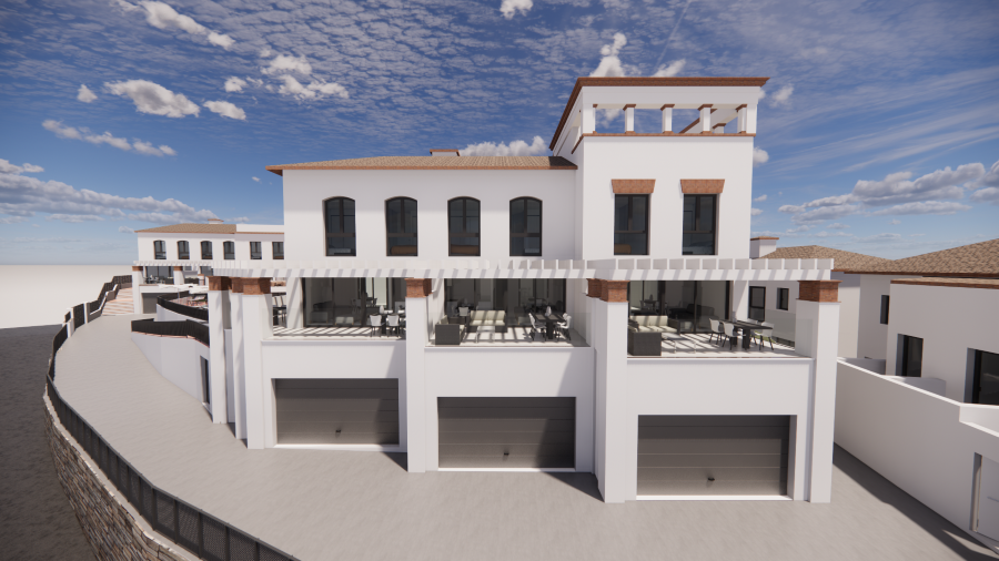 21 geschakelde nieuwbouw woningen met prachtig zeezicht in Torrox Costa