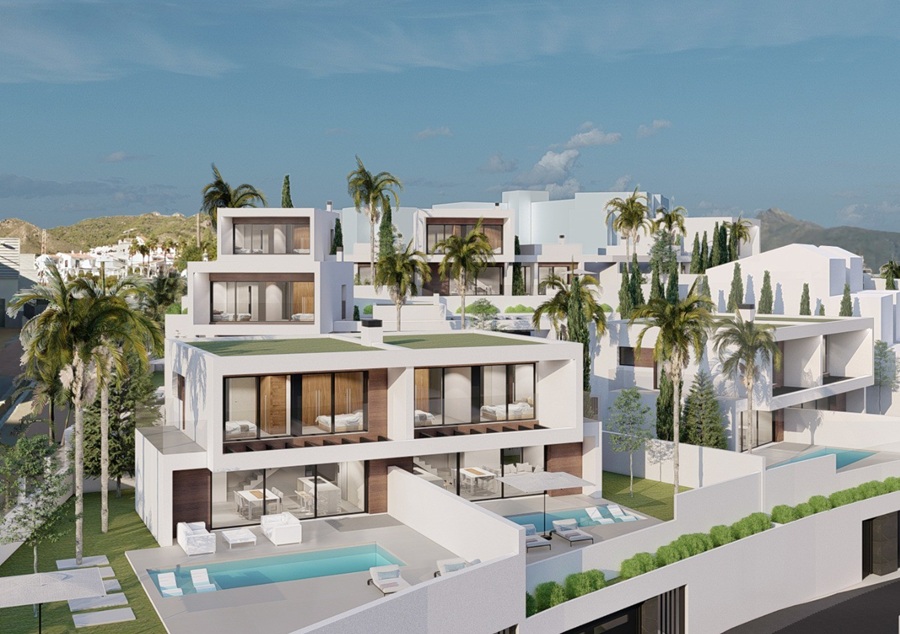 Preciosas villas con altas calidades, piscina privada y vistas al mar