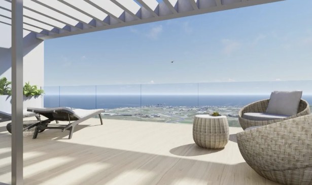 Progetto di nuova costruzione di appartamenti con 2 camere da letto con splendida vista sul mare tra Nerja e Torrox