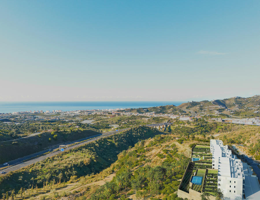 Nybyggt projekt med 2 sovrum med vacker havsutsikt mellan Nerja och Torrox