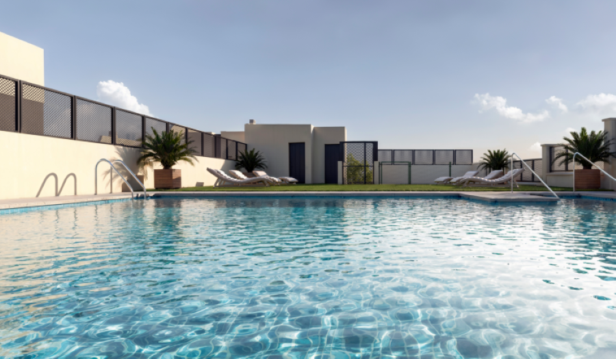 New construction with 17 semi-detached homes with 3 bedrooms, located in Nerja.